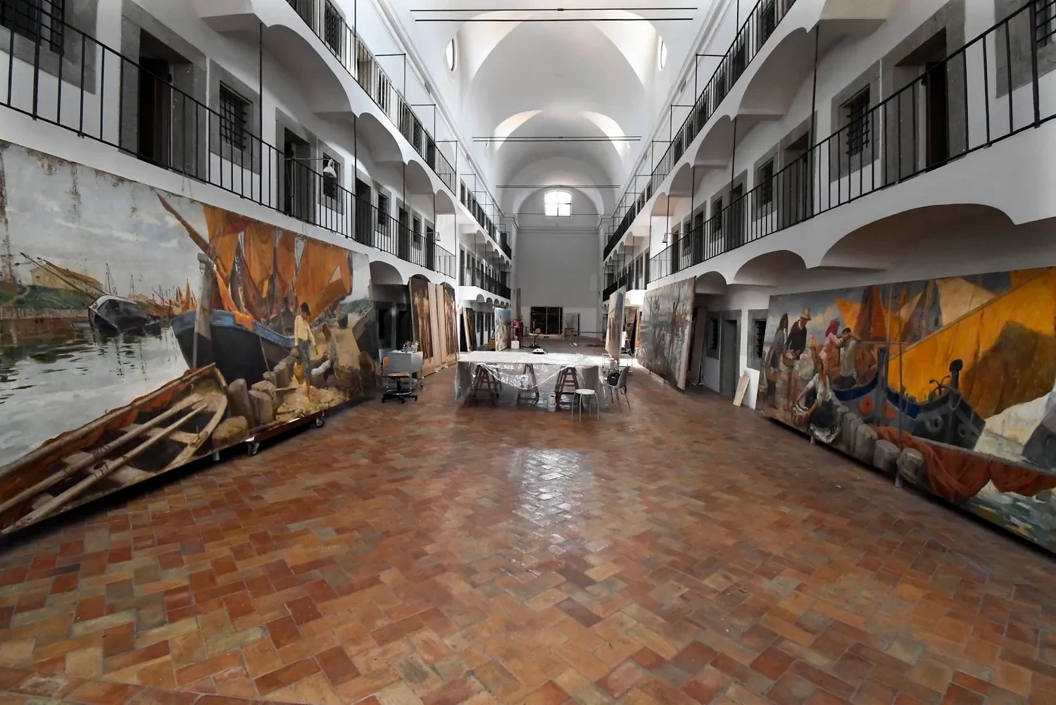 Epopea della pesca - nell’ex Carcere maschile del San Michele durante i restauri